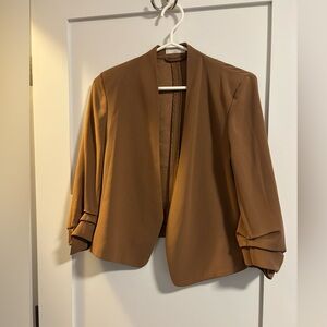 Babaton Cropped Blazer Camel Size 4 Work Office Minimalist Aritzia